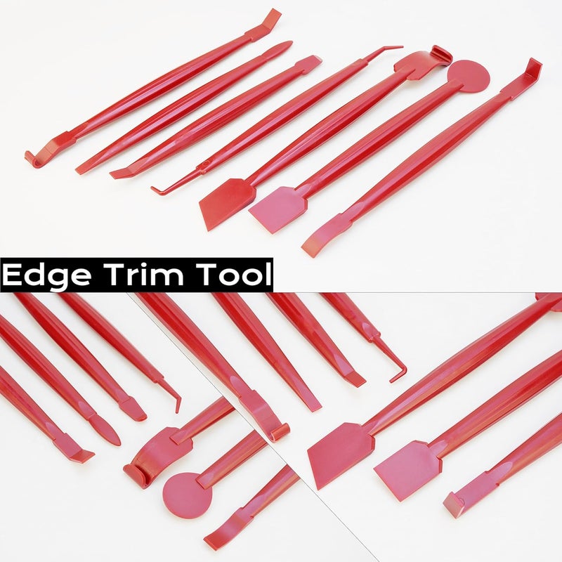 CARTINTS Car Wrap Application Kit Vinyl Wrap Tools for Vehicle Wrapping, Window Tint Film and PPF, with 8.3IN+4IN Vinyl Wrap Squeegee, Wrap Knife and 10pcs Blades, 7in1 Wrap Tuck Tools - Image 4